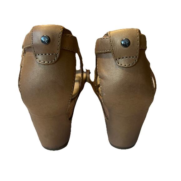 Teva Womens Brown Leather Open Toe Wedge Espadrille Sandals Size 9 US‎ - Picture 2 of 9